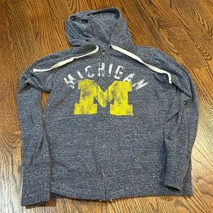 University of Michigan zipped hoodie